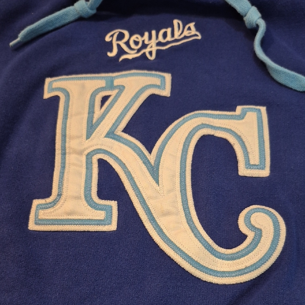 Stitches Blue KC Royals Men's Hoodie - Picture 3 of 10